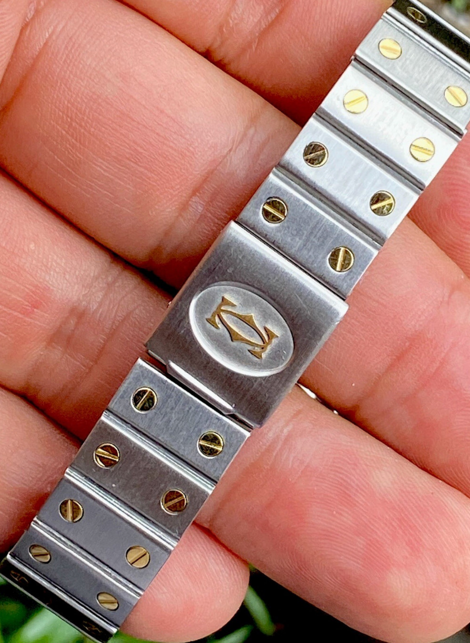 Vintage Cartier Santos Octagon 2966 18K & Steel Automatic 29mm
