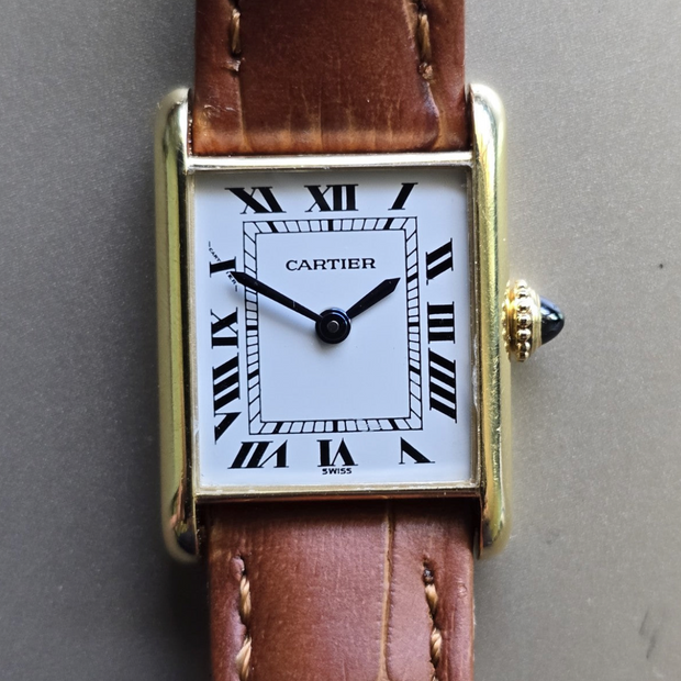 Vintage Cartier Tank Louis 6711 18K Gold Paris Dial, Serviced