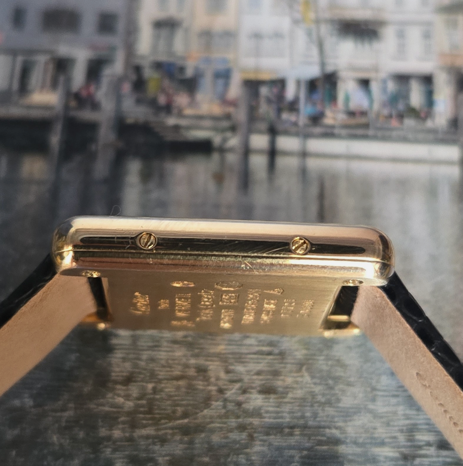 Vintage Cartier Tank Quartz Ladies Watch, 1980s, Box & Papers