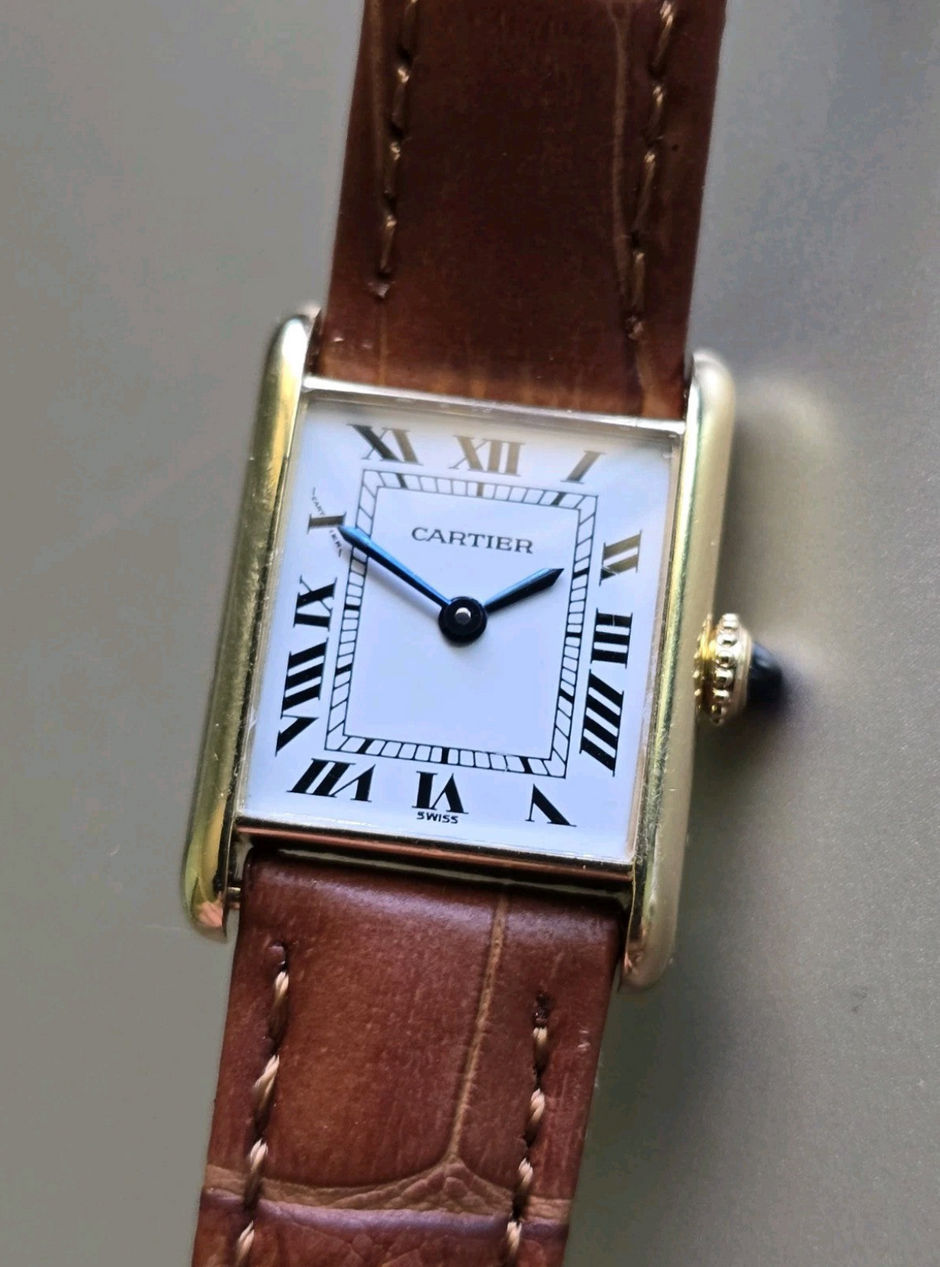 Vintage Cartier Tank Louis 6711 18K Gold Paris Dial, Serviced