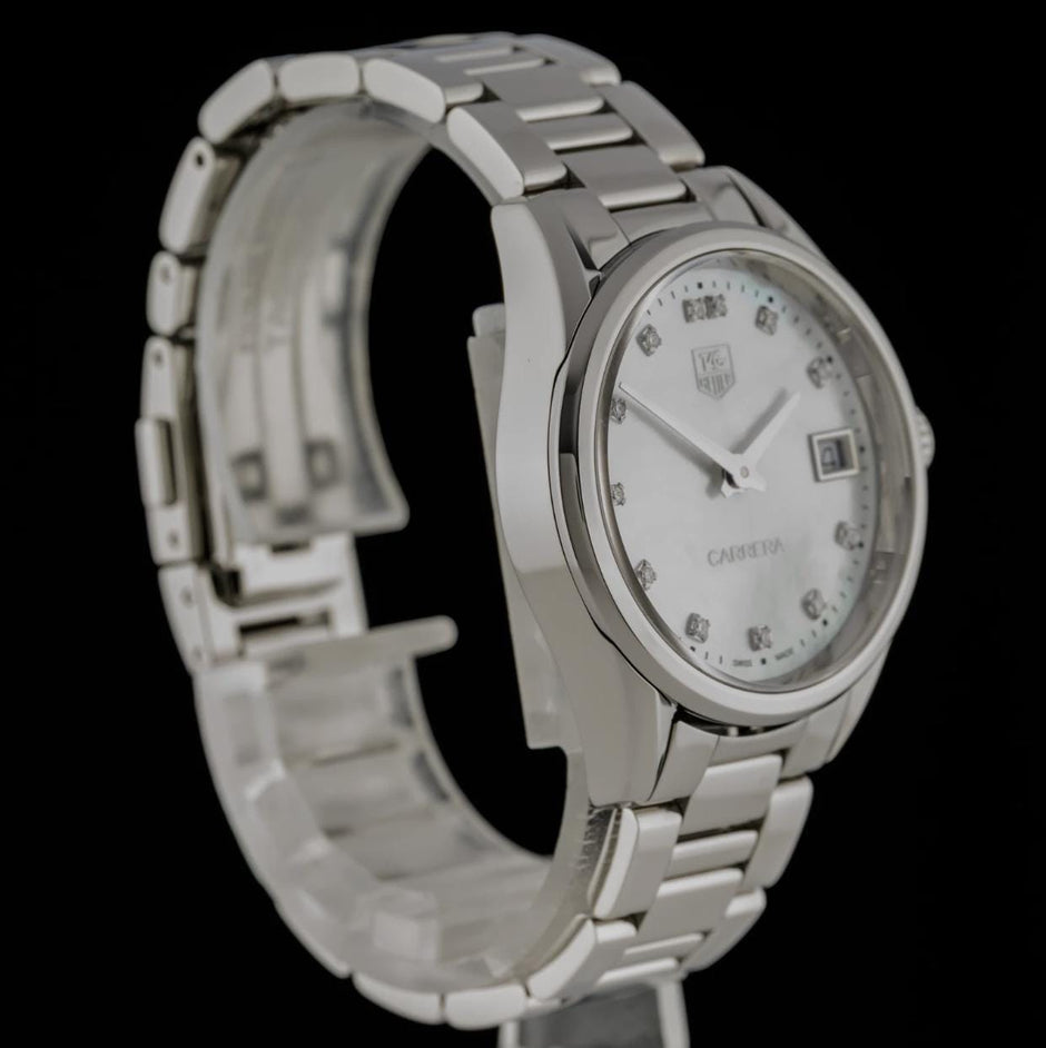 TAG Heuer Carrera WAR1314 Diamond Mother-of-Pearl 32mm Quartz