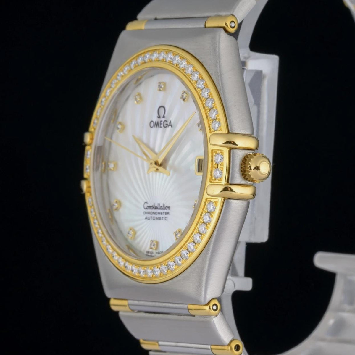 Omega Constellation Automatic Custom MOP Diamond Dial 36mm