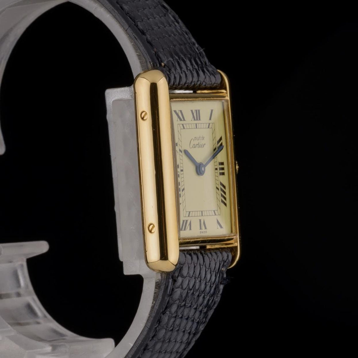 Cartier Tank Must Large Lemon Dial Vermeil Manual Wind 23mm