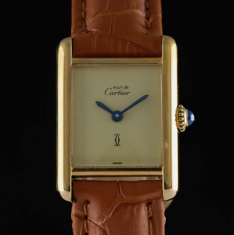 Vintage Cartier Tank Must Lemon Dial Manual Wind | Vintage