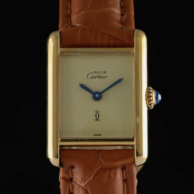 Vintage Cartier Tank Must Lemon Dial Manual Wind | Vintage