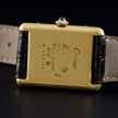 Vintage Cartier Tank Must Large Gold Guilloché Dial Manual Wind