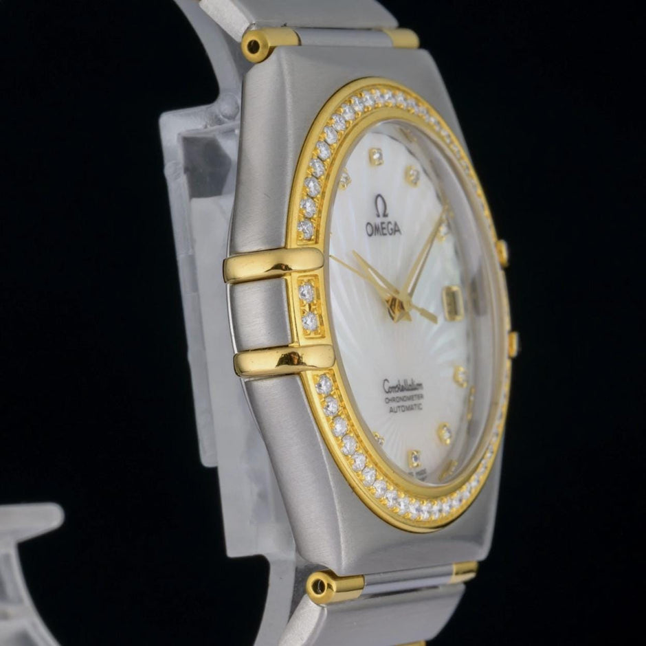 Omega Constellation Automatic Custom MOP Diamond Dial 36mm