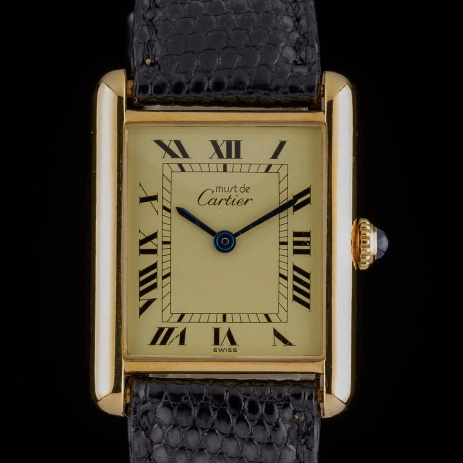 Cartier Tank Must Large 23mm Lemon Dial 925