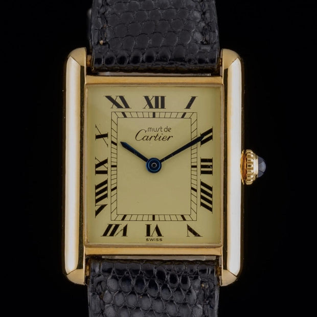 Cartier Tank Must Large 23mm Lemon Dial 925