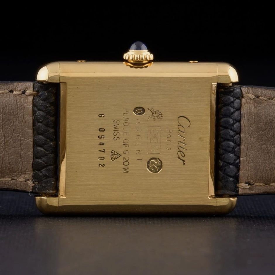Cartier Tank Must Large Lemon Dial Vermeil Manual Wind 23mm