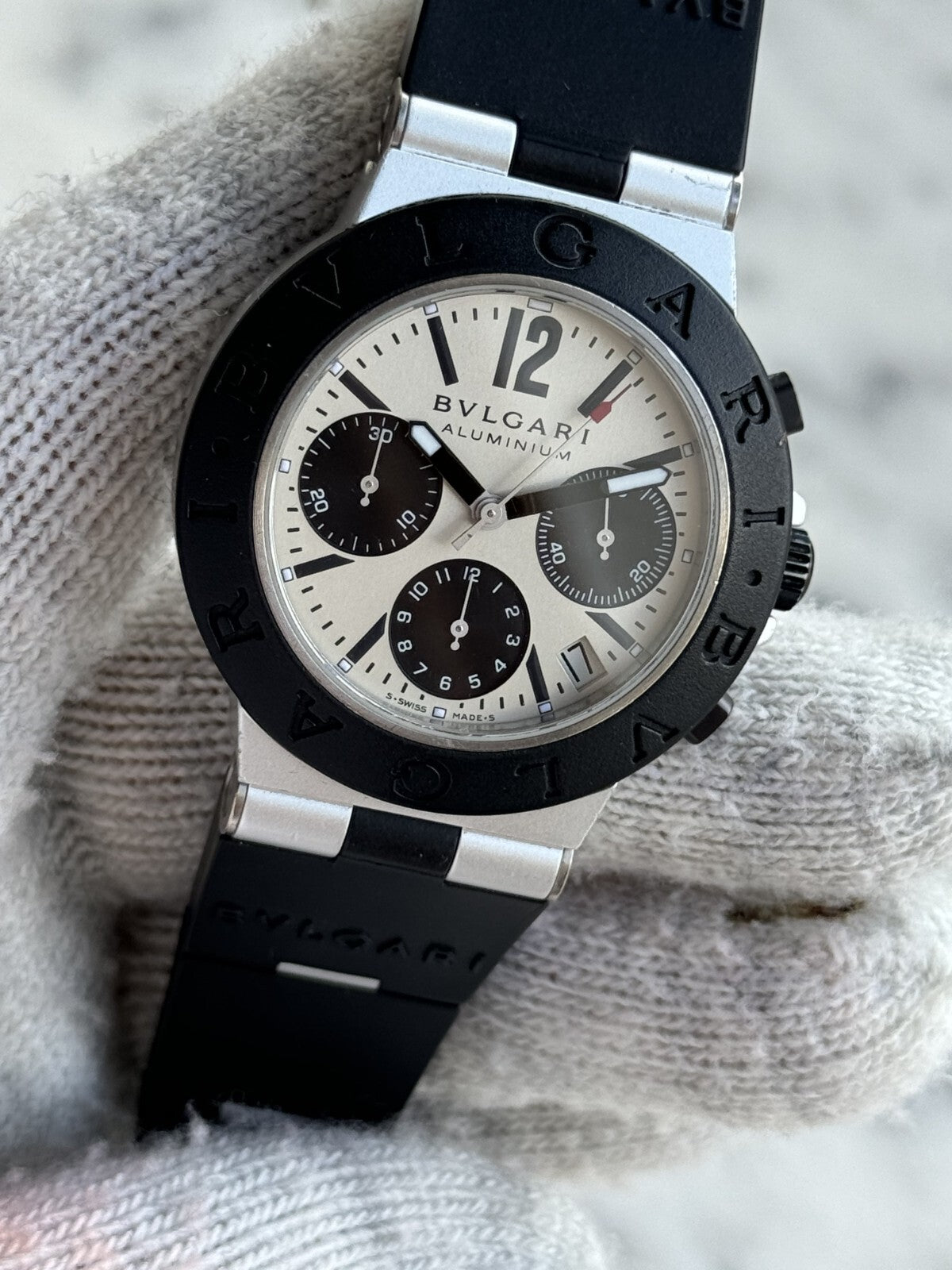 Bvlgari Diagono Aluminium AC 38 CA Automatic Chronograph 38mm