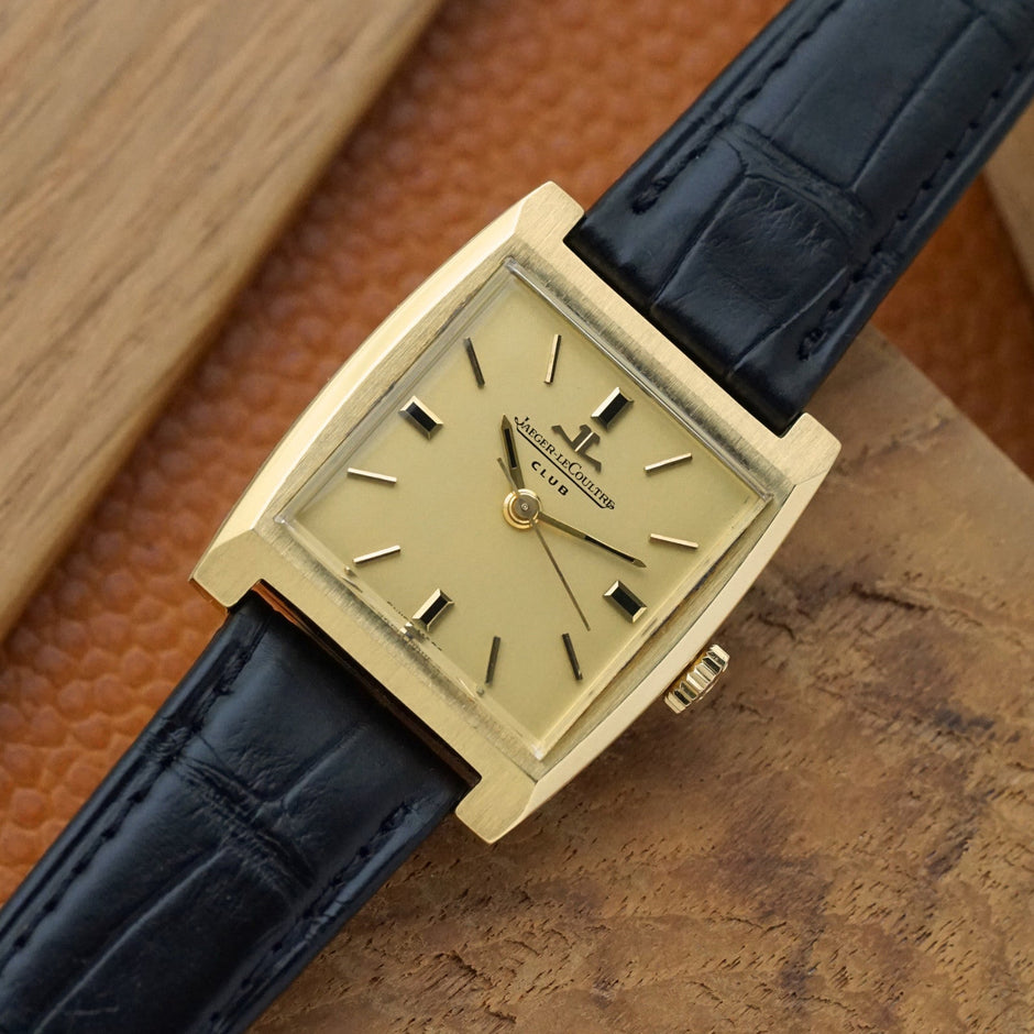 Vintage Jaeger-LeCoultre Club 200701 18K Gold Cushion Watch