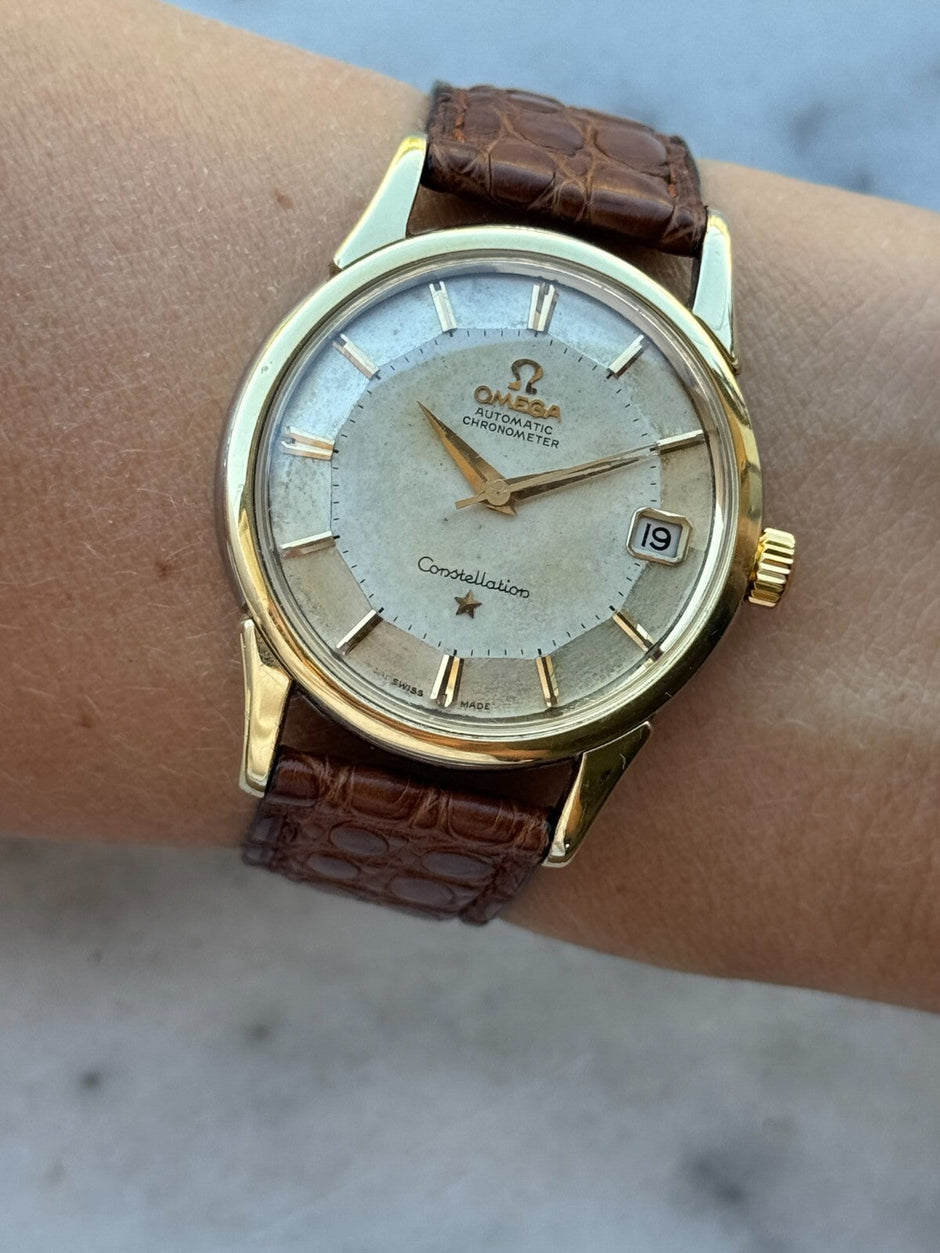 Vintage Omega Constellation 'Pie Pan' Automatic 34mm Gold & Steel