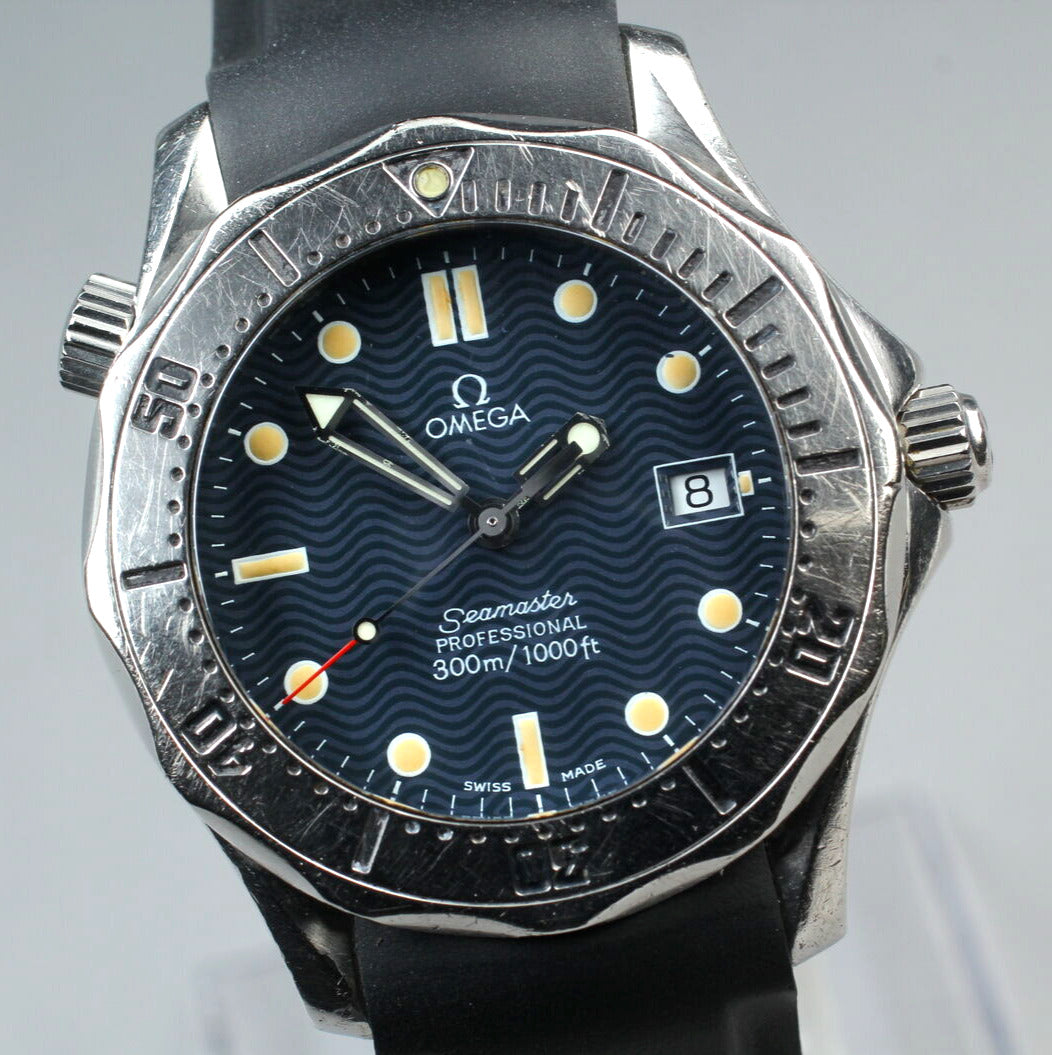 Omega Seamaster 300M 2562.80 Blue Wave Dial Quartz 36mm