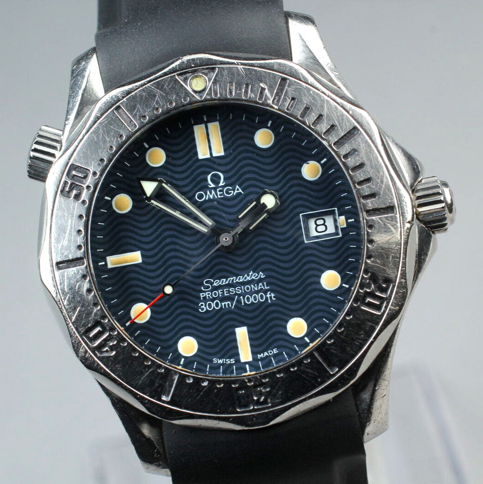 Omega Seamaster 300M 2562.80 Blue Wave Dial Quartz 36mm