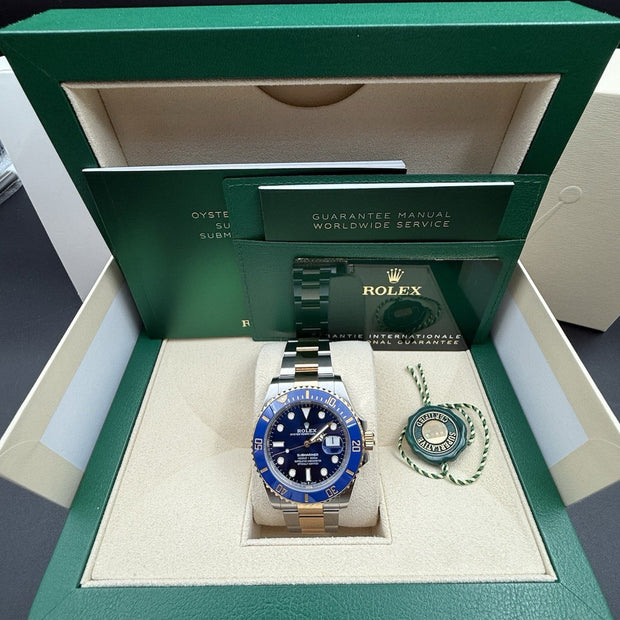 Rolex Submariner Date 126613LB Gold & Steel Blue Dial, Unworn