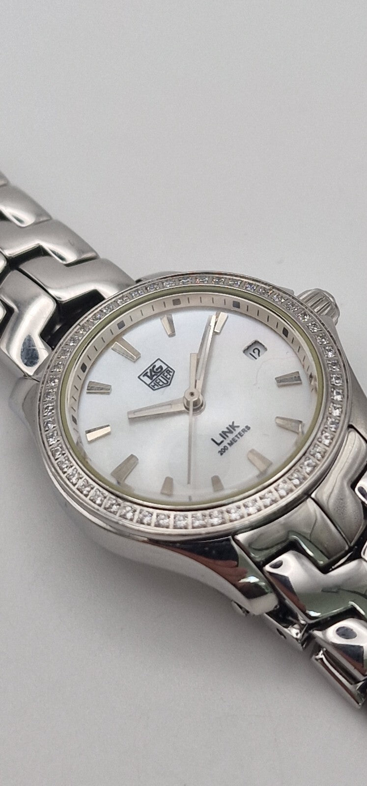 TAG Heuer Link Ladies Diamond Bezel 200m, with TAG Heuer Box