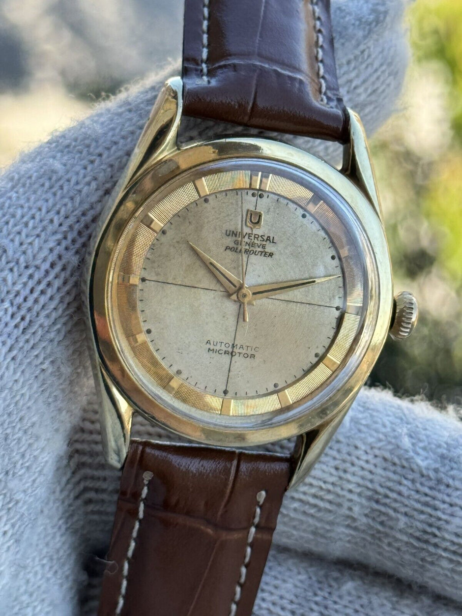 Vintage Universal Genève Polerouter Micro-Rotor Cal. 215