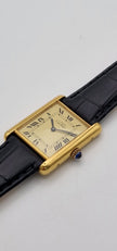 Must de Cartier Tank Mid-Size Vermeil Mechanical Watch, Vintage