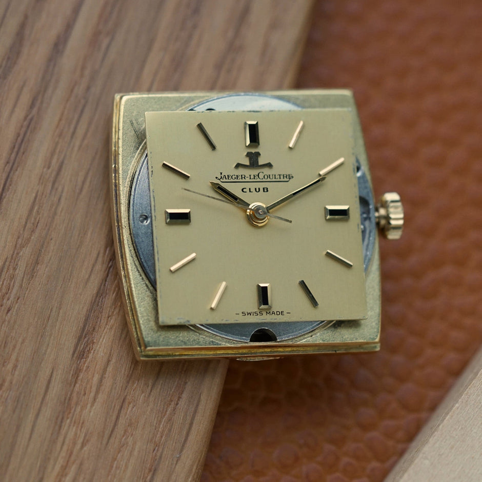 Vintage Jaeger-LeCoultre Club 200701 18K Gold Cushion Watch
