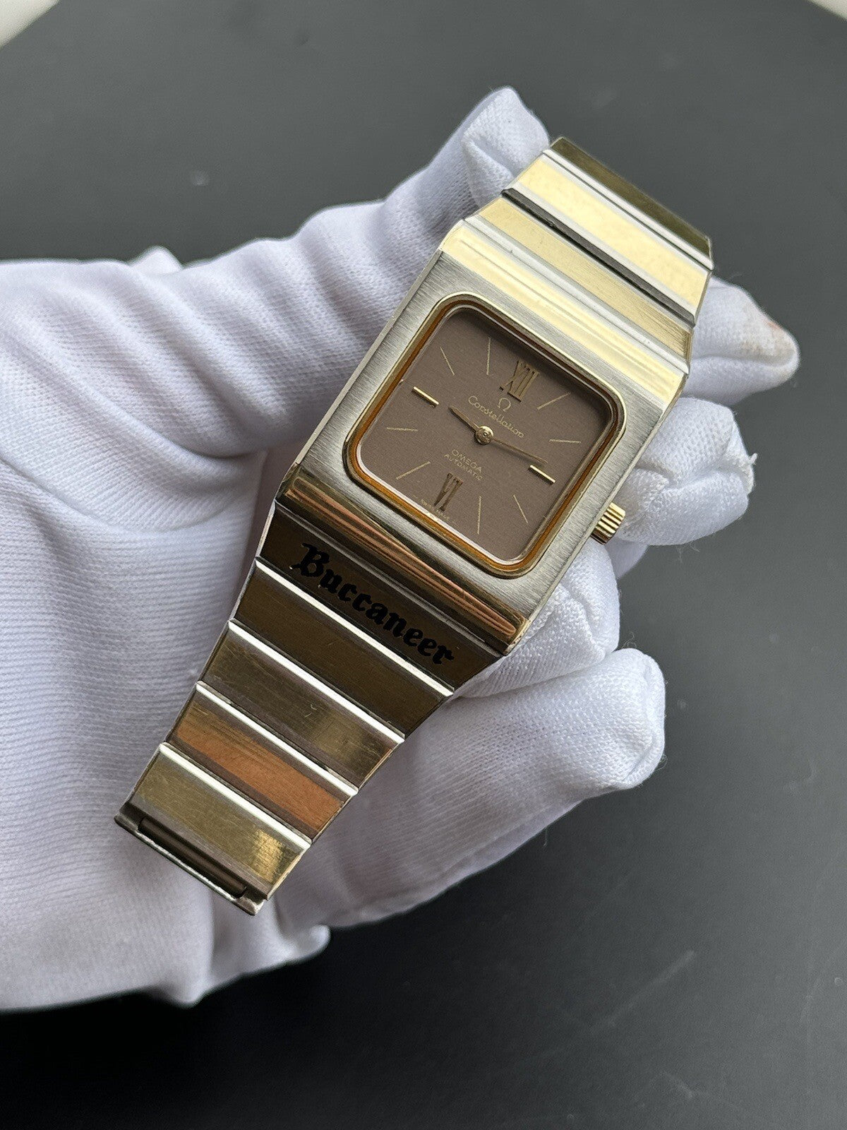 Vintage Omega Constellation 'Buccaneer' Automatic Gold & Steel