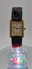 Must de Cartier Tank Mid-Size Vermeil, 1989 Box & Papers