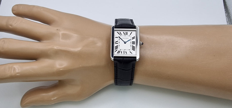 Cartier Tank Solo Stainless Steel with Deployant Clasp & Box