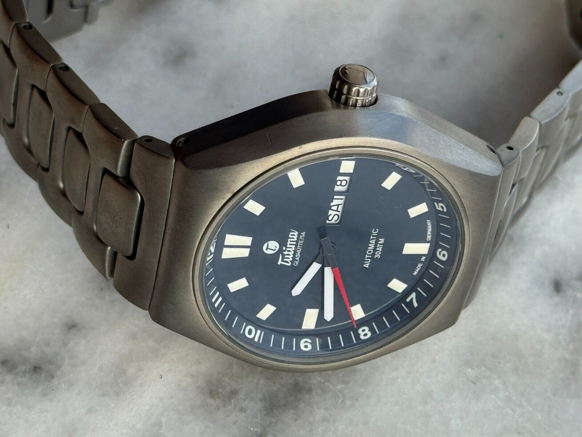 Tutima M2 Coastline 6150 Titanium Blue Dial Automatic Day-Date