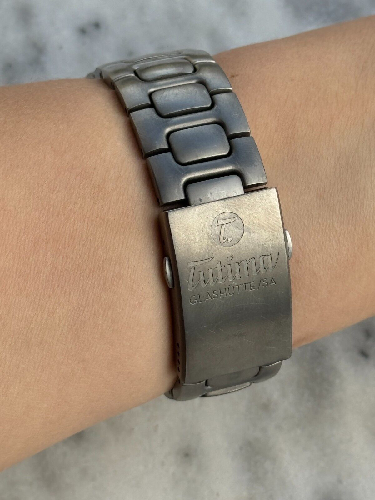 Tutima M2 Coastline 6150 Titanium Blue Dial Automatic Day-Date