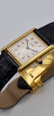 Must de Cartier Tank Mid-Size Vermeil, 1989 Box & Papers