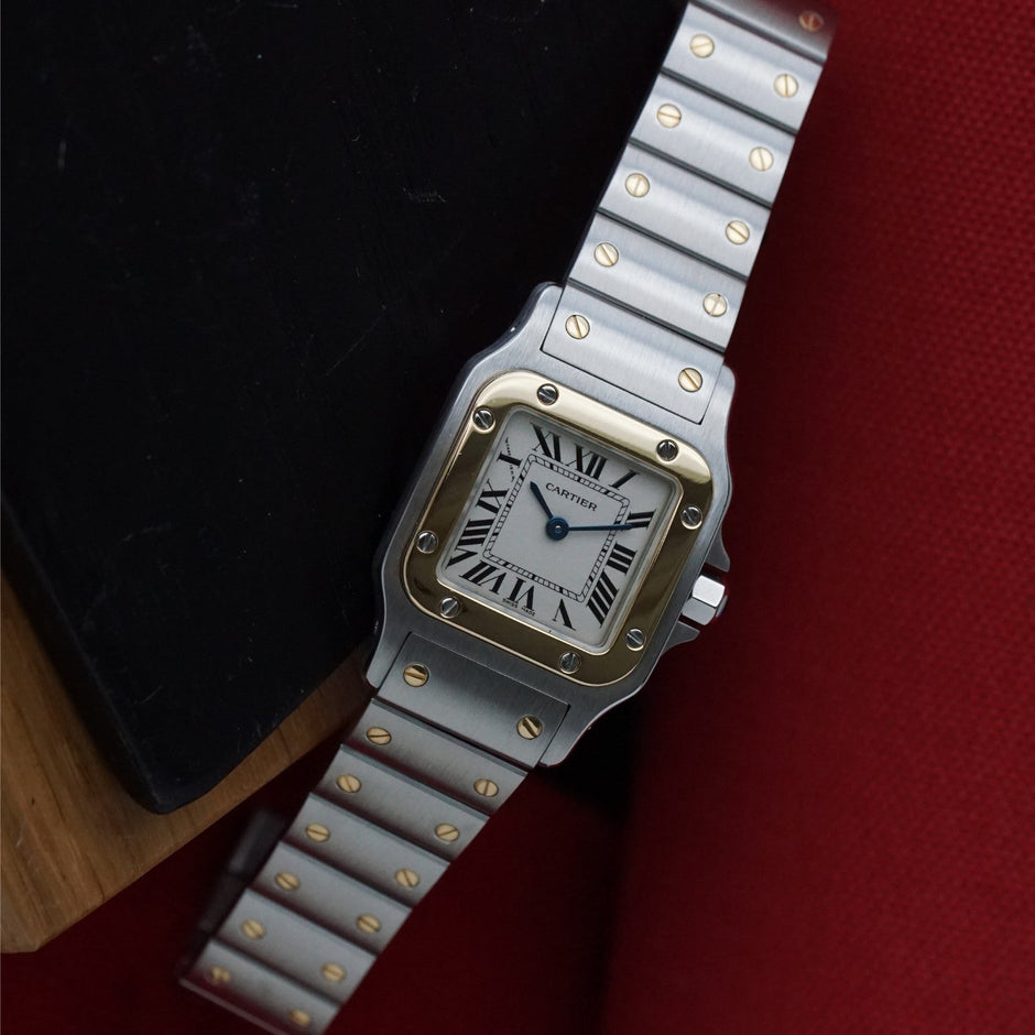 Cartier Santos Galbée Two-Tone Steel & Gold Quartz, 2008 Papers