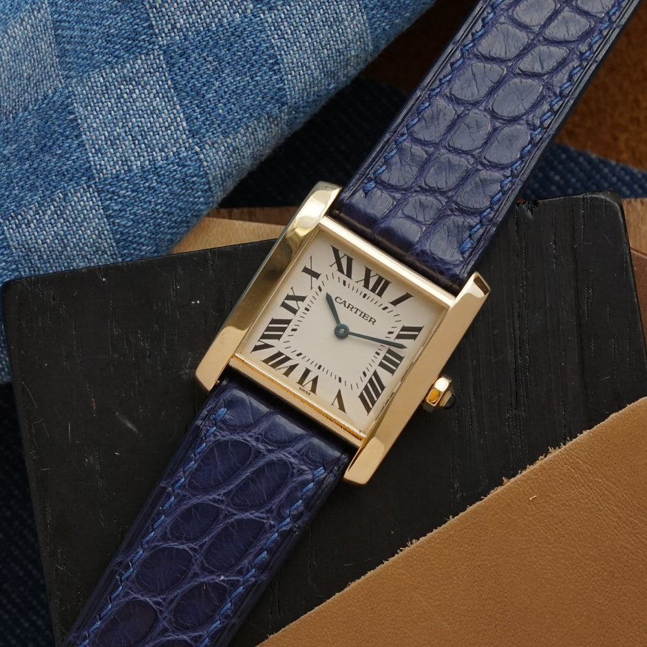 Cartier Tank Française W5000356 18K Yellow Gold Quartz 25mm
