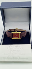 Must de Cartier Tank Ladies Vermeil Red Dial Hand-Wound