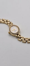 Rotary 9ct Gold Ladies Watch with Diamond Bezel & Box