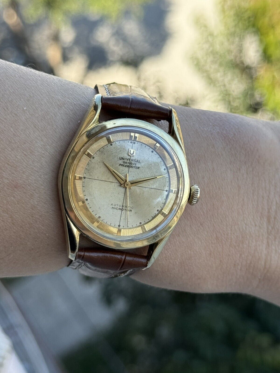Vintage Universal Genève Polerouter Micro-Rotor Cal. 215