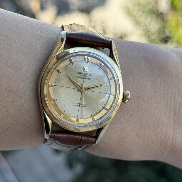 Vintage Universal Genève Polerouter Micro-Rotor Cal. 215