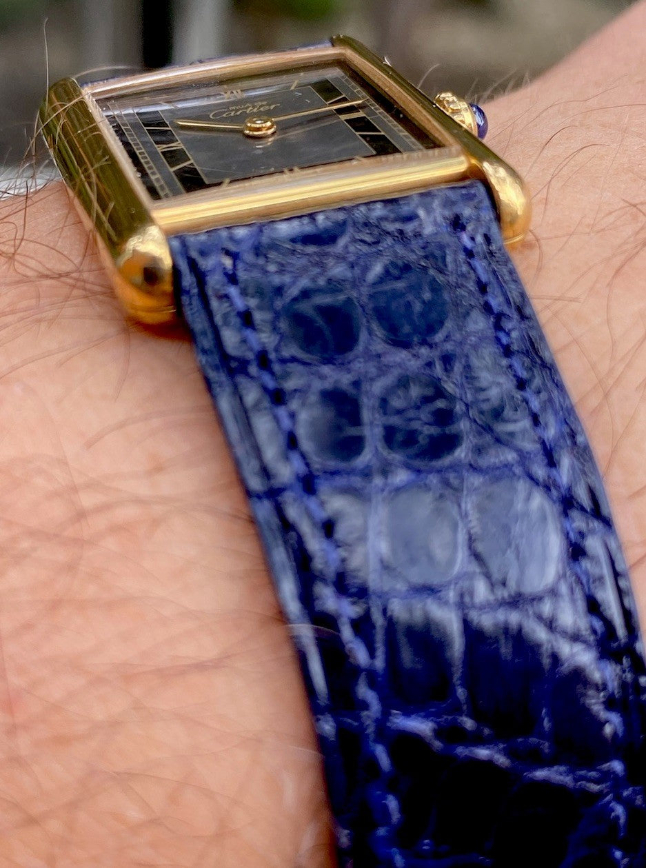 Must de Cartier Tank LM 590005 Vermeil Quartz 24x31mm