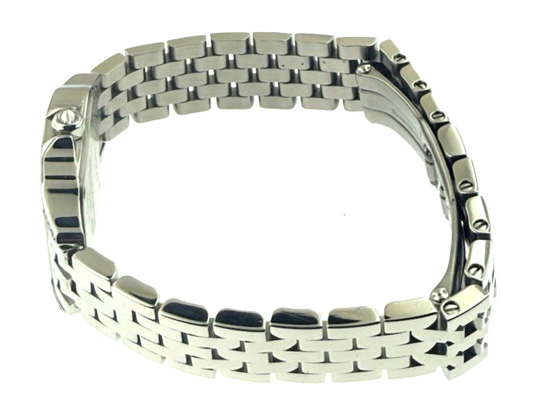 Cartier Santos Demoiselle 2698 Steel, Custom Diamond Bezel