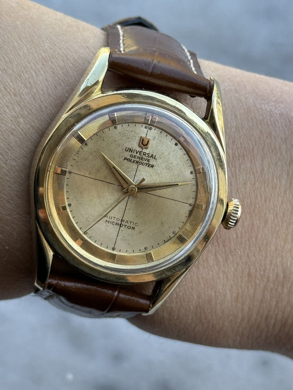 Vintage Universal Genève Polerouter Micro-Rotor Cal. 215
