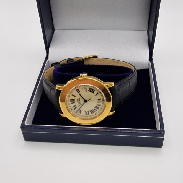 Must de Cartier Ronde Mid-Size Vermeil Gents Watch