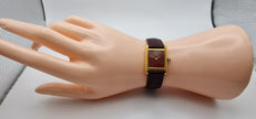 Must de Cartier Tank Ladies Vermeil Red Dial Hand-Wound