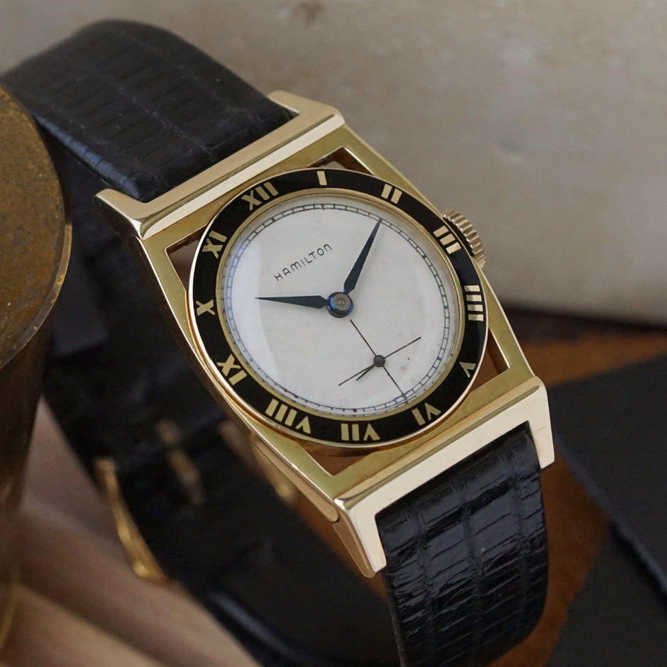 Vintage Hamilton Piping Rock 14K Gold Manual Wind, 1940s