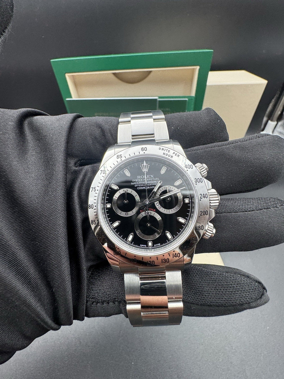 Rolex Daytona 116520 Steel Black Dial, 2016 Full Set