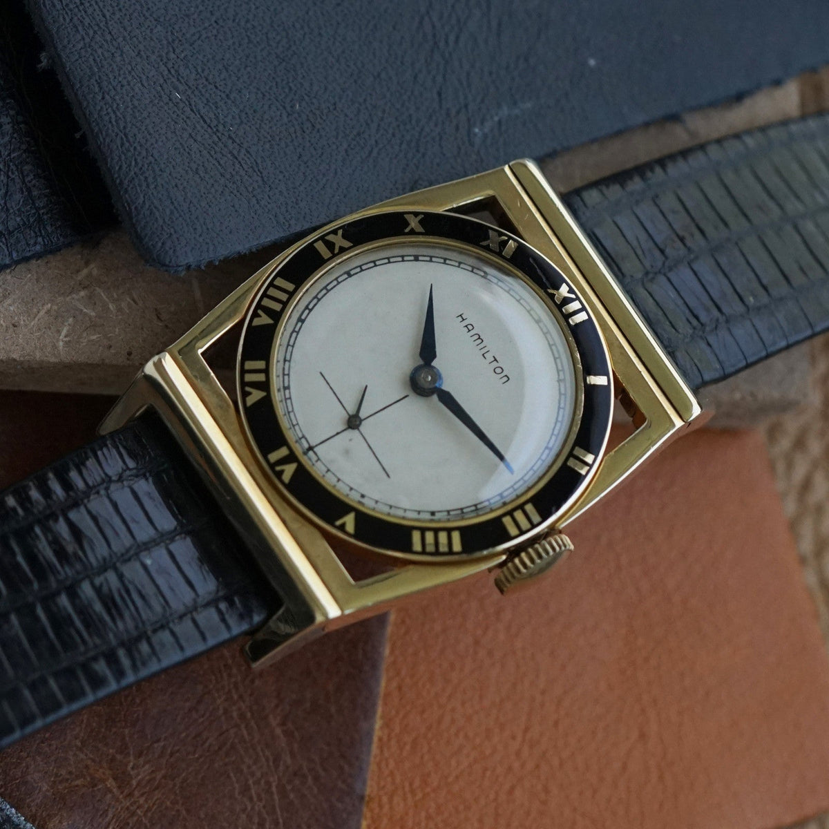 Vintage Hamilton Piping Rock 14K Gold Manual Wind, 1940s
