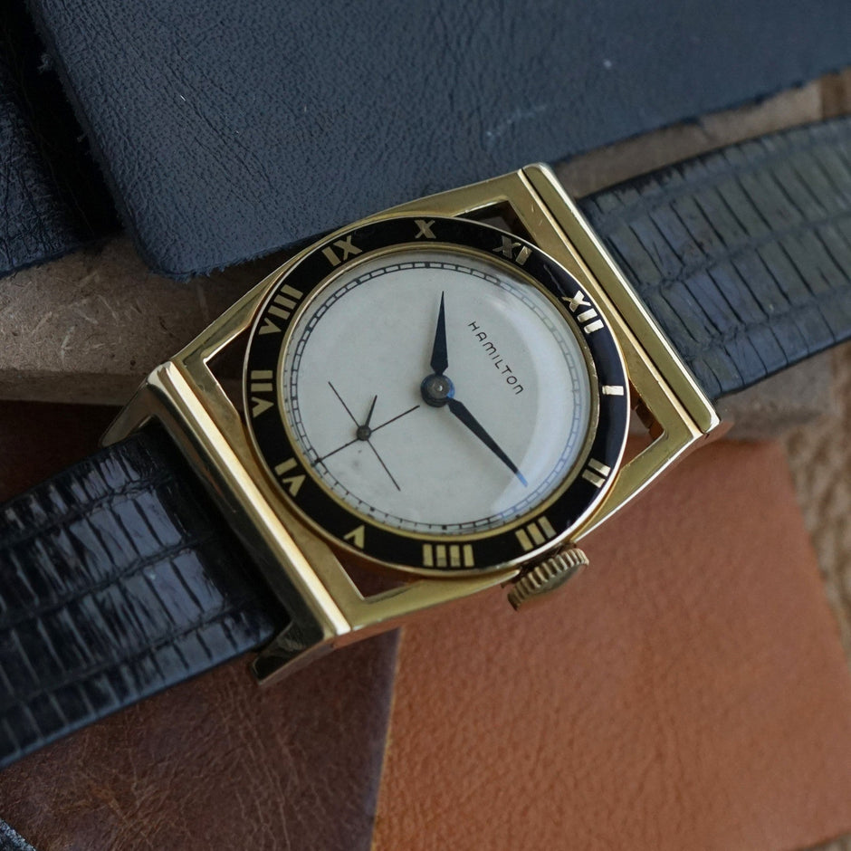 Vintage Hamilton Piping Rock 14K Gold Manual Wind, 1940s