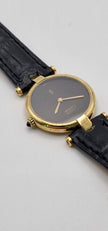 Must de Cartier Vendôme Vermeil Ladies Watch, Black Dial
