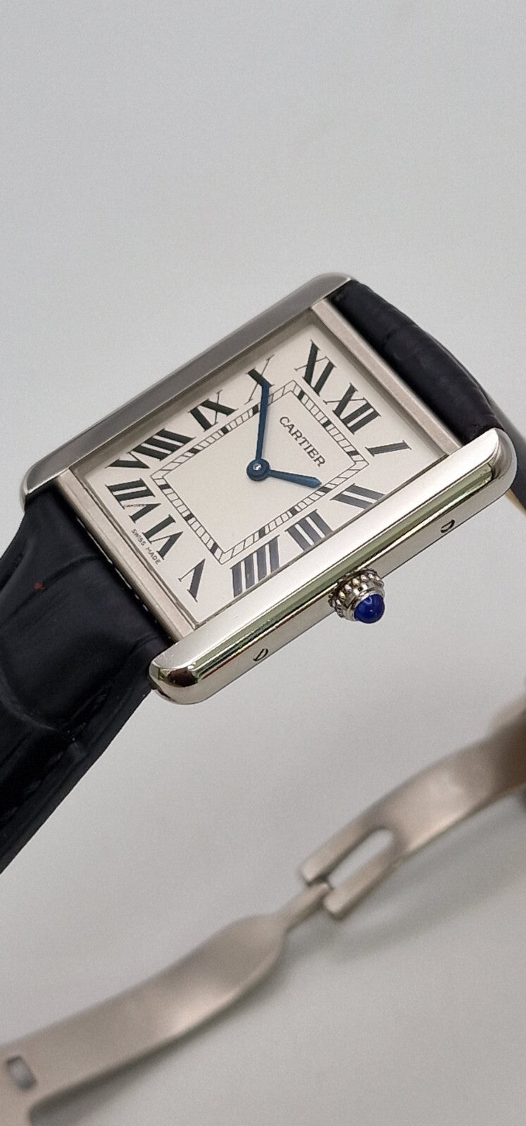 Cartier Tank Solo Stainless Steel with Deployant Clasp & Box