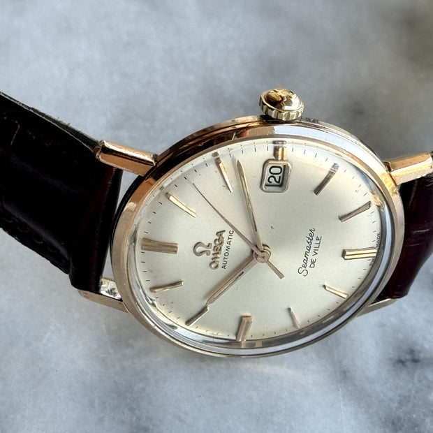 Vintage Omega Seamaster De Ville Cal. 562 14K Gold Bezel