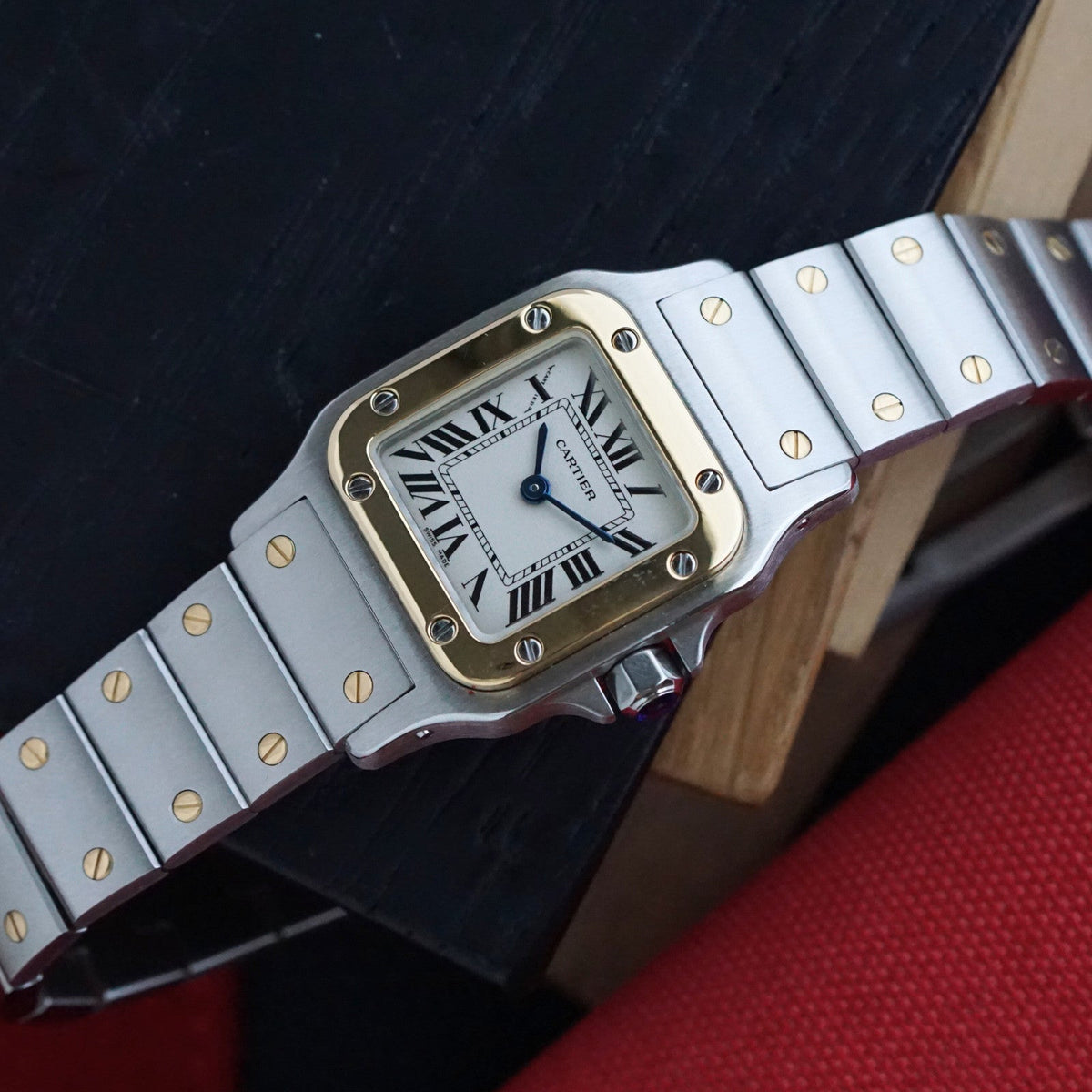Cartier Santos Galbée Two-Tone Steel & Gold Quartz, 2008 Papers