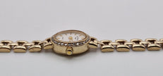 Rotary 9ct Gold Ladies Watch with Diamond Bezel & Box